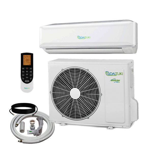 Daizuki 9000 BTU Air Conditioner Mini Split 20 SEER2 INVERTER Ductless Heat Pump 220V WIFI Included