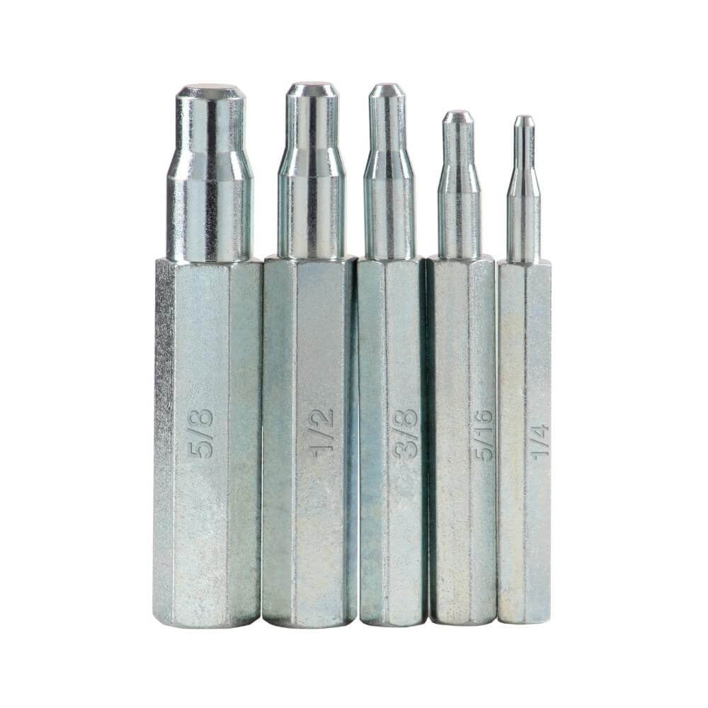 5-Piece Swaging Punch Kit for 1/4", 5/16", 3/8", 1/2" & 5/8" O.D. Tubing