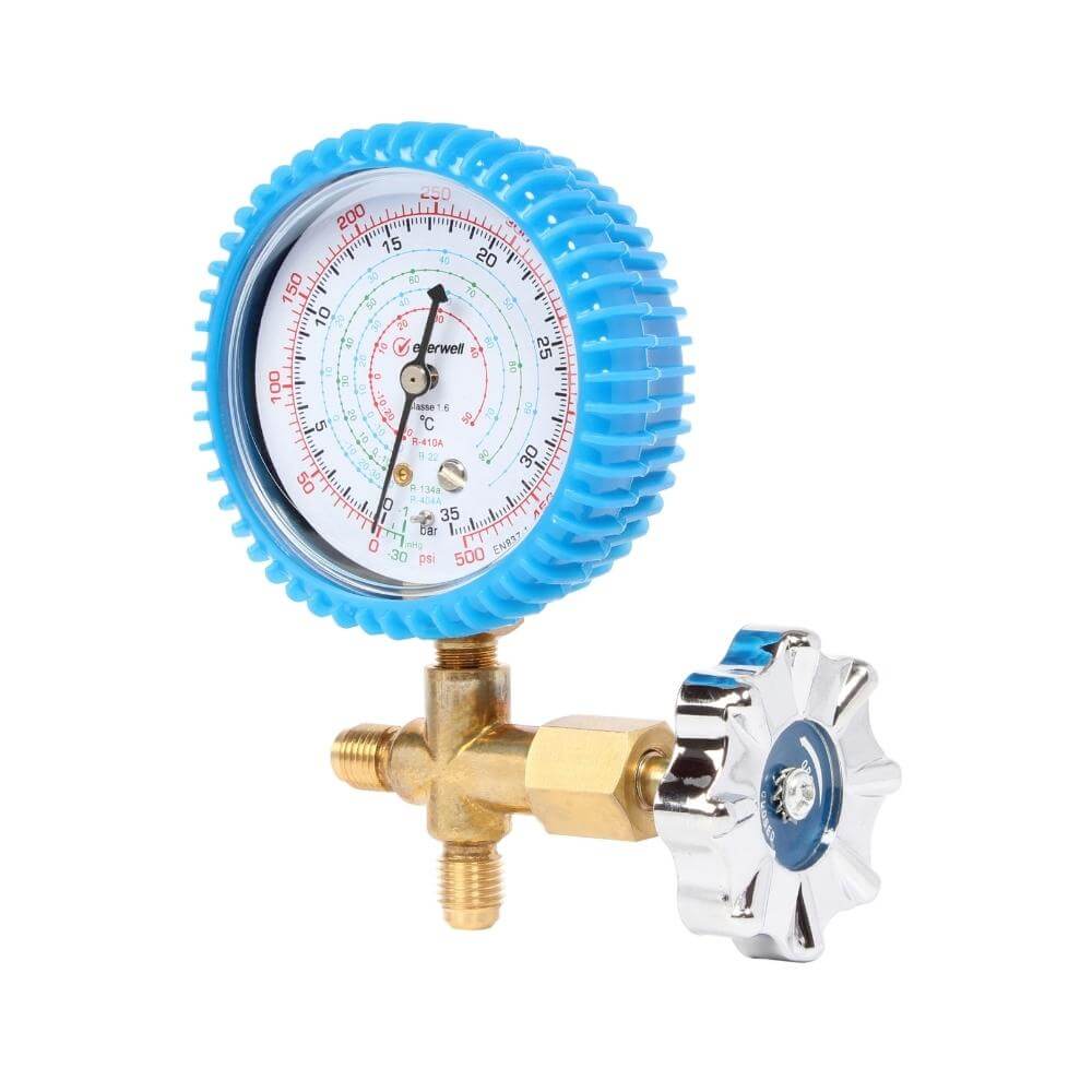 Everwell Single Manifold For R140a/R22/R404a/R134a. 500 PSI