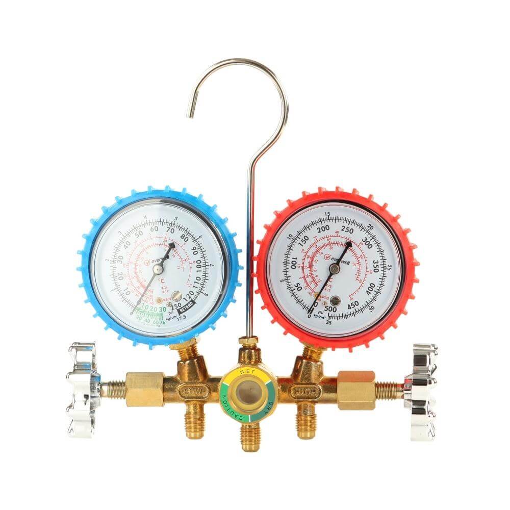 Everwell® Manifold Set with Hoses for R410a, R22, R404a, R507a