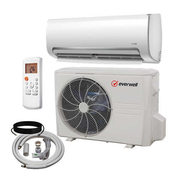 18000 BTU Mini Split Air Conditioner Inverter Ductless 17 SEER2 110V heat pump Everwell