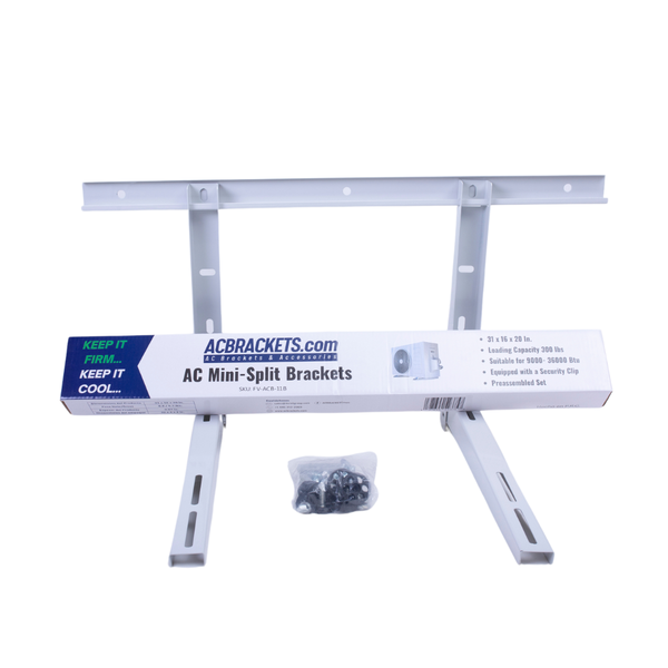 Mini Split Wall Mount Bracket Cold Rolled Steel 300 lbs 9000-36000 BTU Support