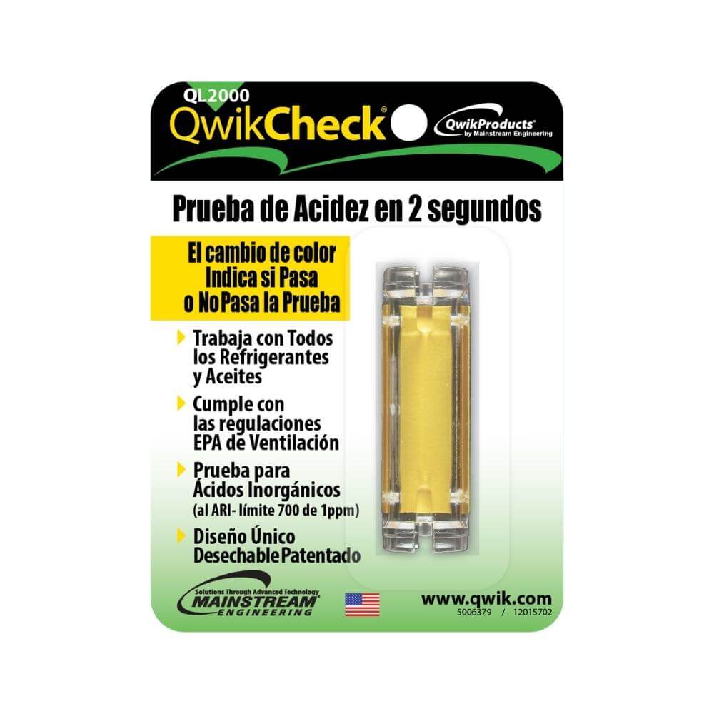 QwikCheck® 2-Second Acid Test Kit for AC/R Systems
