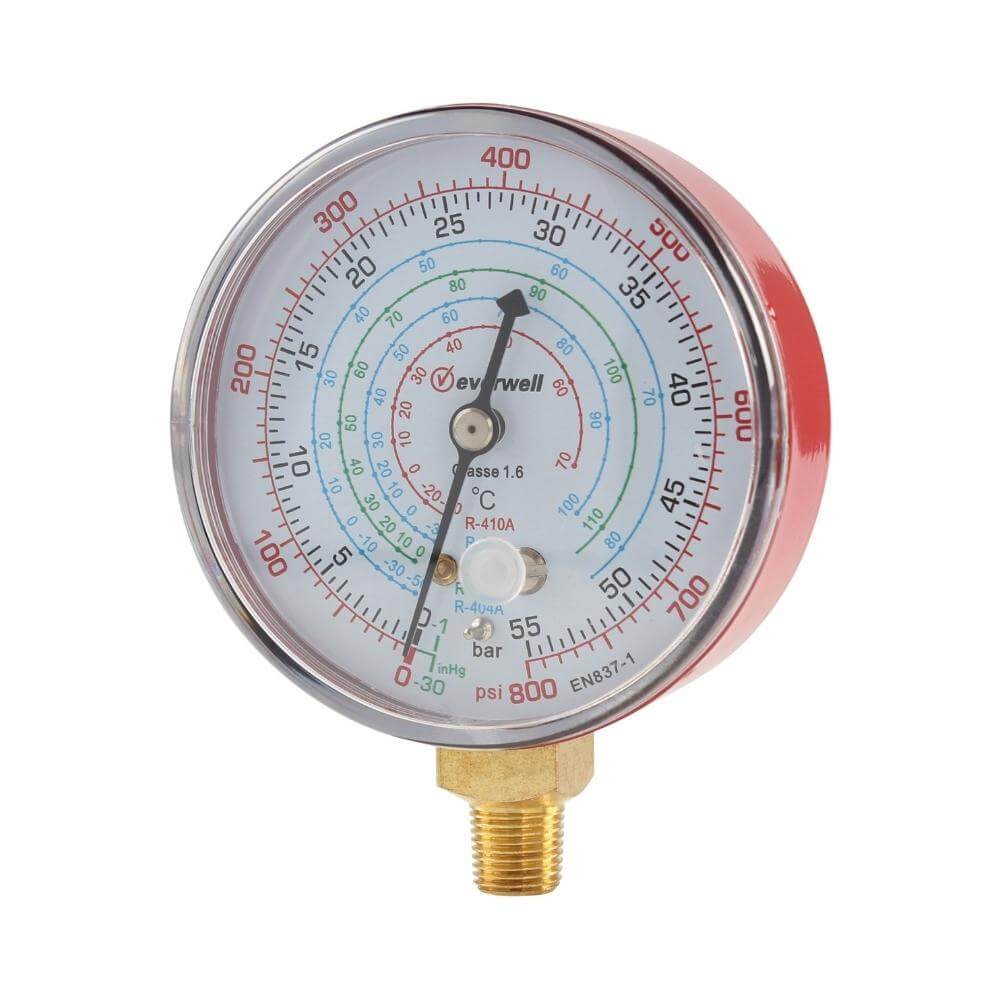 Everwell® Manifold Gauge. R410a/R22/R404a/R134a