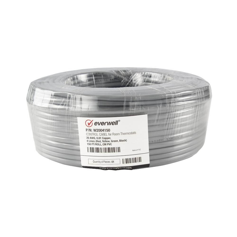 Everwell Thermostat Wire – 20 AWG – 0.81 Copper. 150 FT/ROLL