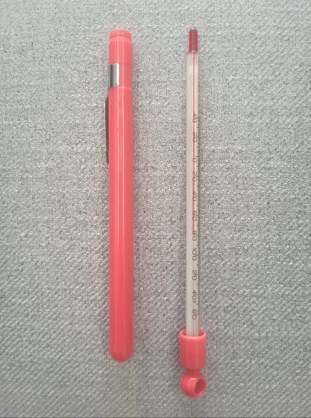 Everwell TP-476 Glass Tube Pocket Thermometer – HVAC Tool (-40°F to 160°F)