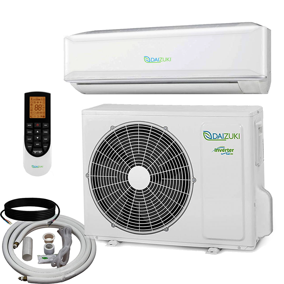 Daizuki 12000 BTU Air Conditioner Mini Split 20 SEER2 INVERTER Ductless Heat Pump 110V WIFI Included