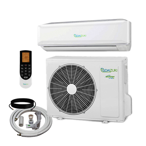 Daizuki - 9000 BTU Air Conditioner Mini Split 20 SEER2 INVERTER Ductless Heat Pump 110V WIFI Included
