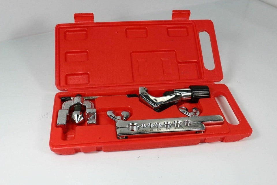 Flaring Tool Set with Tube For 3/16", 1/4", 5/16", 3/8", 7/16", 1/2" & 5/8" O.D.
