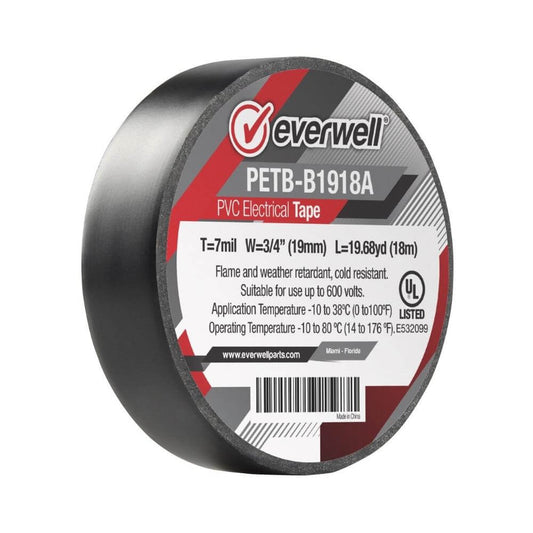 Everwell® PVC Electric Tape 3/4" x 60′
