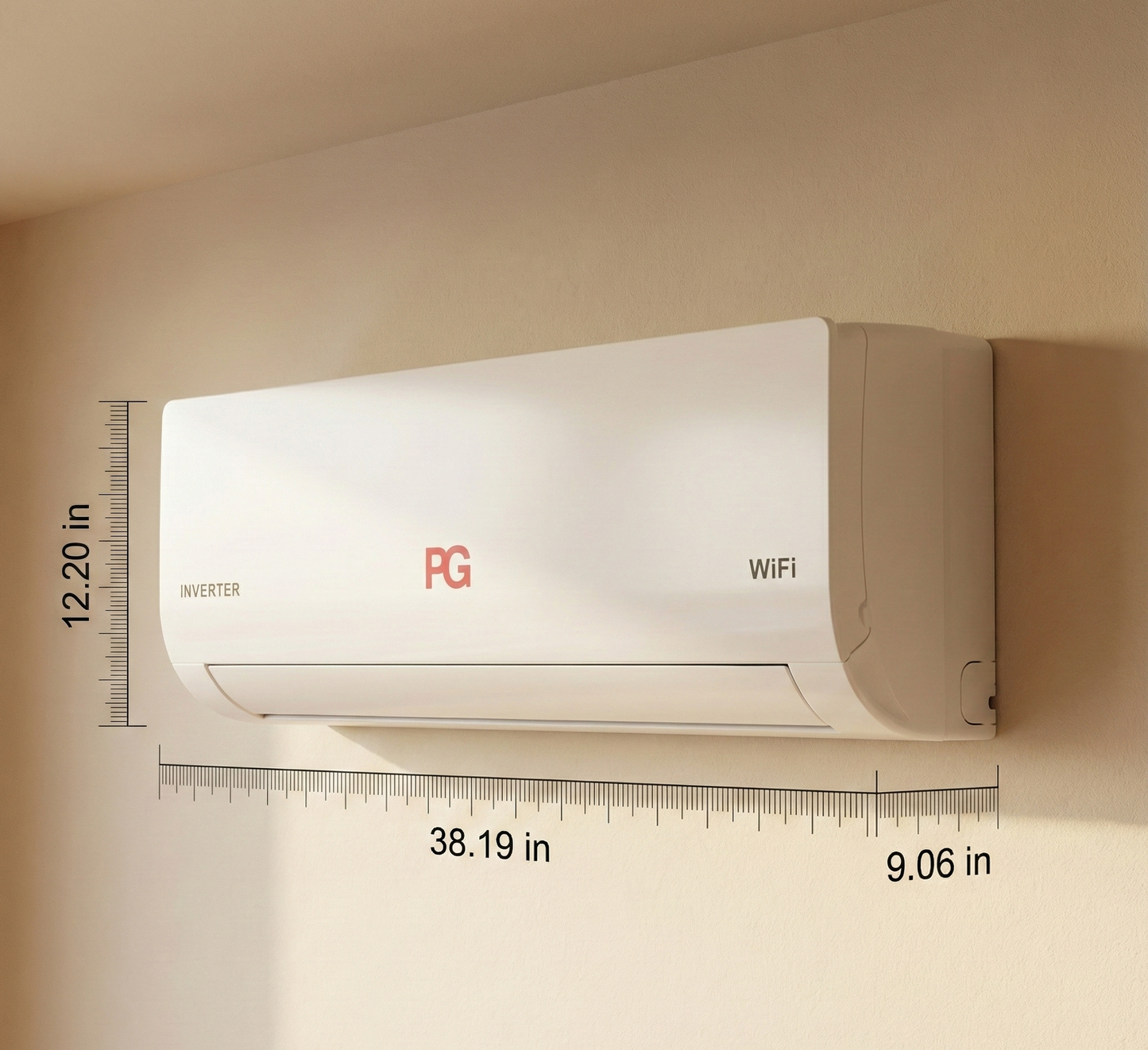 18000 BTU Mini Split Air Conditioner Inverter Heat Pump Ultra Quiet 17 SEER2 220V WiFi