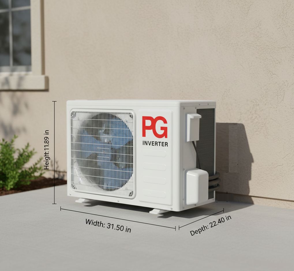 18000 BTU Mini Split Air Conditioner Inverter Heat Pump Ultra Quiet 17 SEER2 220V WiFi