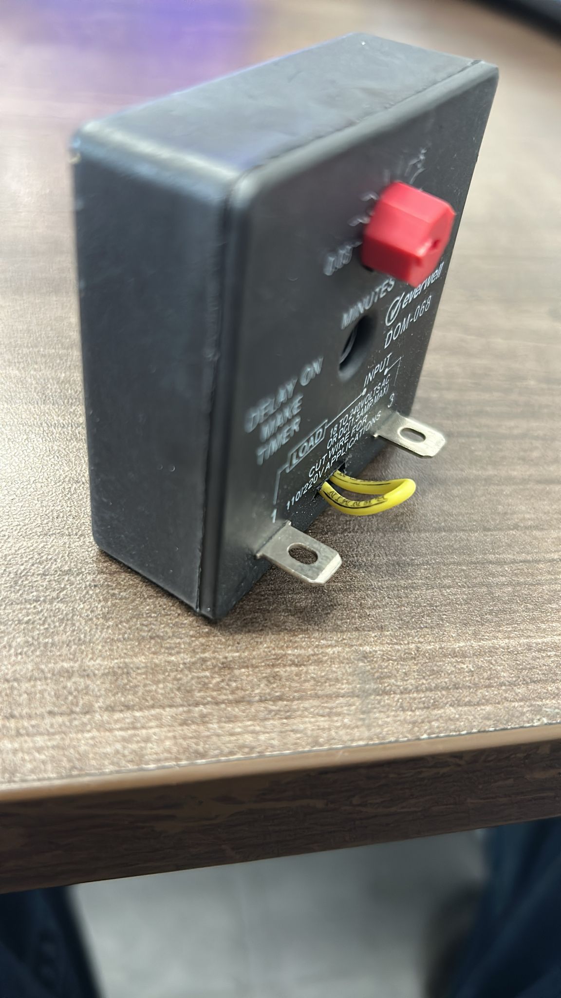 Everwell Delay on Make Timer 10 min Adjustable 18-240 VAC