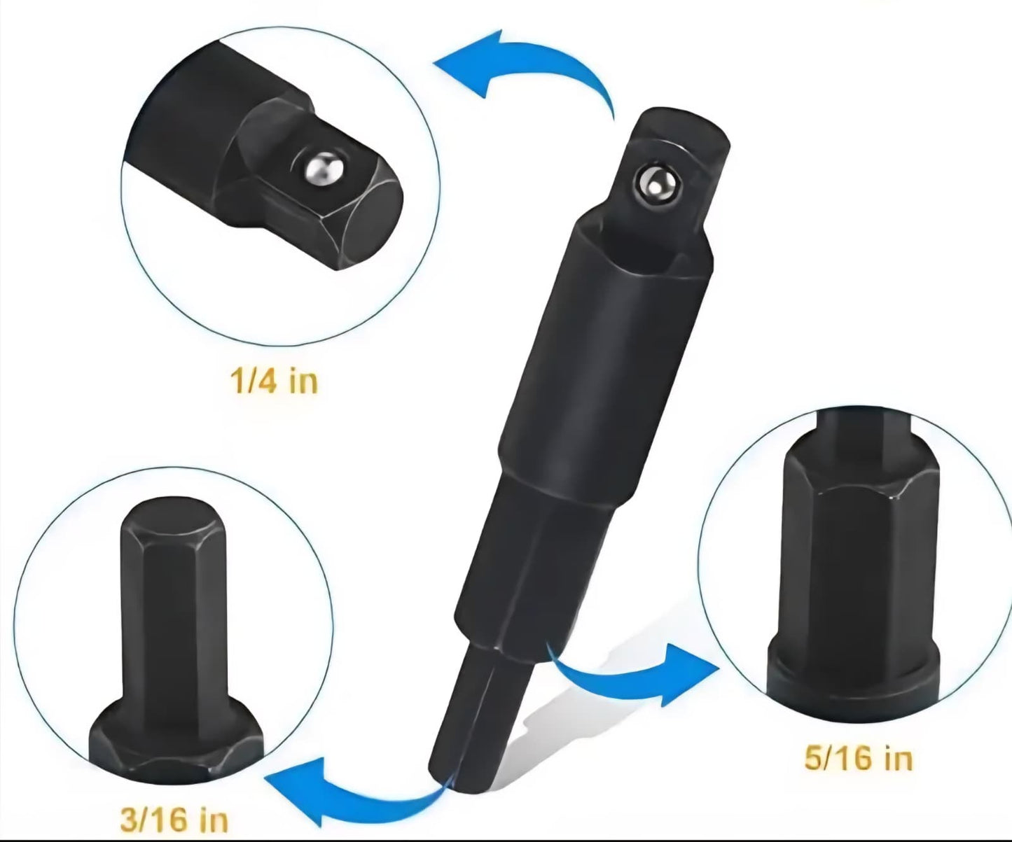 Everwell Service Valve Key 1/4", 3/16" & 5/16". 2 Pcs