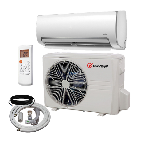 Everwell® 24000 BTU Air Conditioner Mini Split 17 SEER2 INVERTER AC Ductless Heat Pump 220V